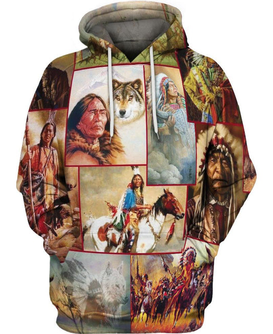 WelcomeNative Native Chiefs 3D Hoodie, All Over Print Hoodie, Native American