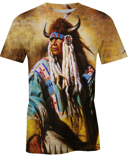 WelcomeNative Buffalo Horn Hat 3D Hoodie, All Over Print Hoodie, Native American