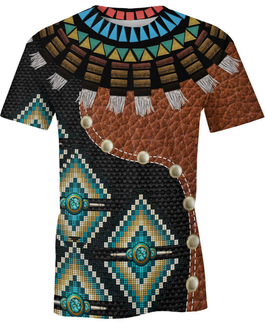 WelcomeNative Choker Skin Pattern Native American 3D Hoodie, All Over Print Hoodie