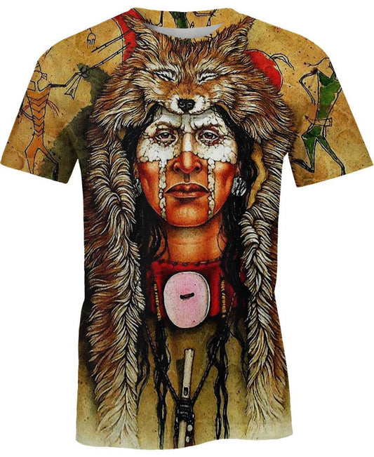WelcomeNative Native Fur Hat Hoodie, All Over Print Hoodie, Native American