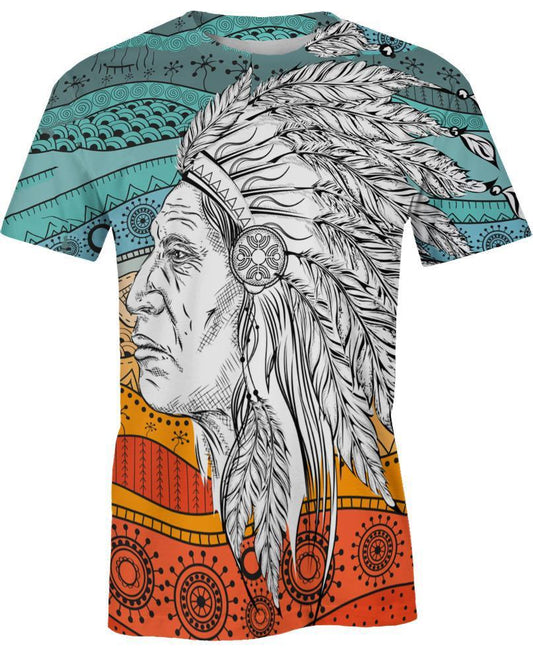 WelcomeNative Native White Chief 3D Hoodie, All Over Print Hoodie, Native American