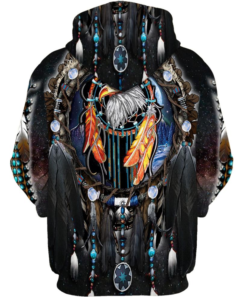 WelcomeNative Native Eagle Dream Hoodie, All Over Print Hoodie, Native American