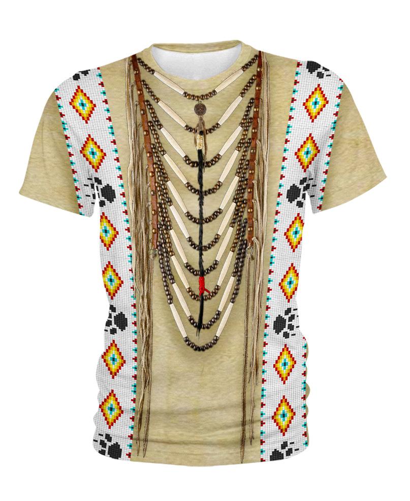 WelcomeNative Traditional Native Clothing, 3D T Shirt, All Over Print T Shirt, Native American