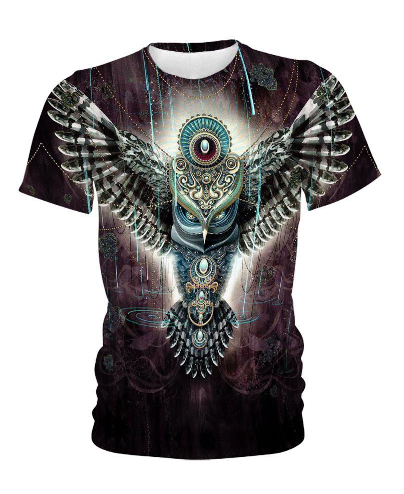 WelcomeNative Night Owl 3D Hoodie, All Over Print Hoodie, Native American