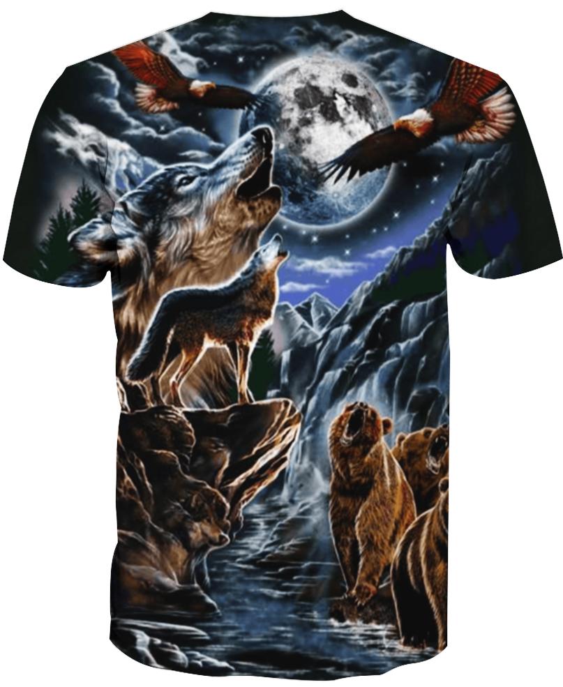 WelcomeNative Native Animal 3D Hoodie, All Over Print Hoodie, Native American
