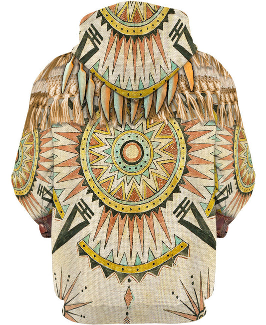 WelcomeNative Culture Pattern Native American 3D Hoodie, All Over Print Hoodie
