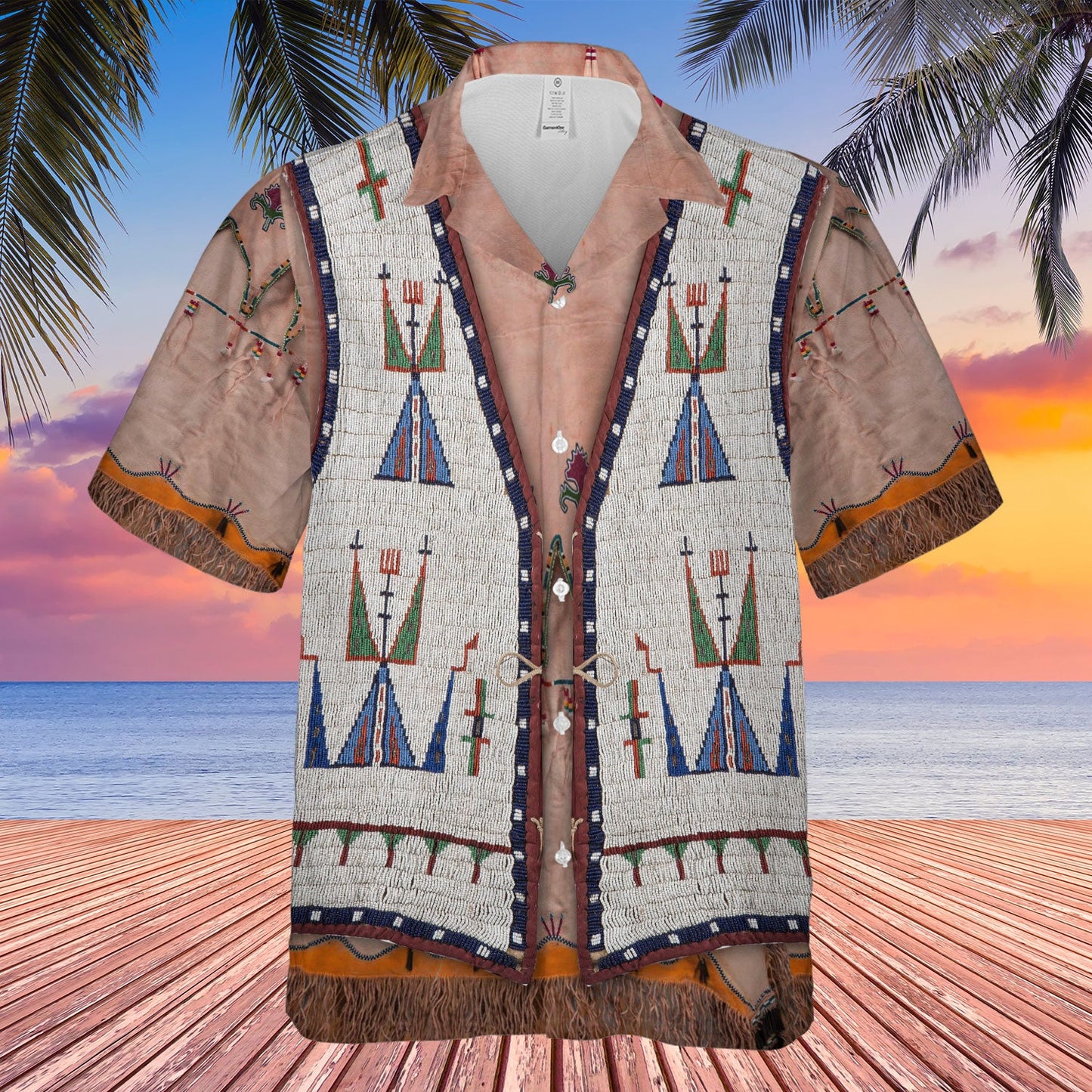 Native American Wolf Hawaiian Shirt