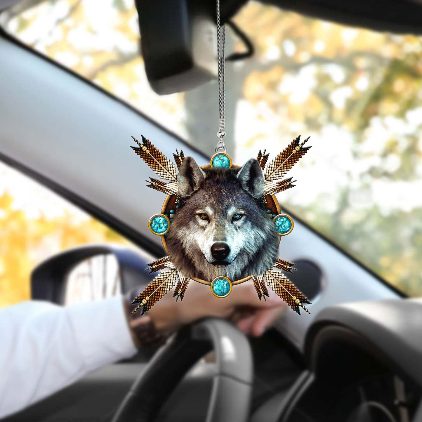 WelcomeNative Native American Unique Design Car Hanging Ornament, 3D Ornament