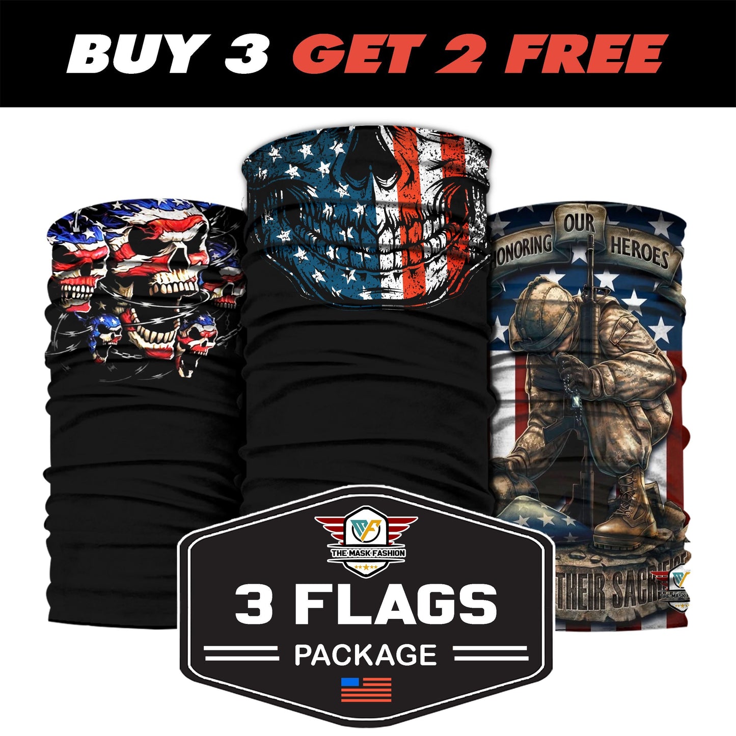 3-Flags Package 05 - Native American