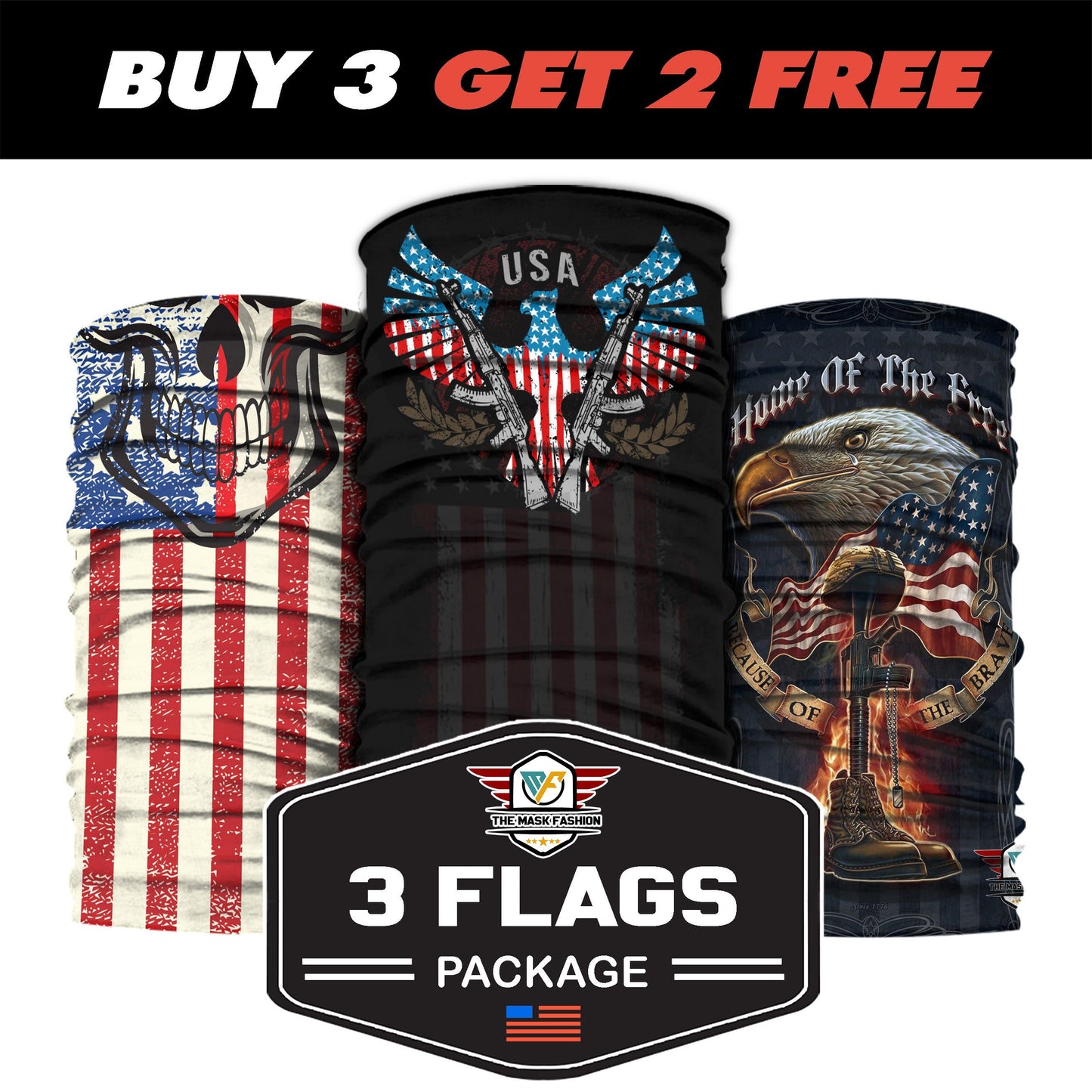 3-Flags Package 08 - Native American