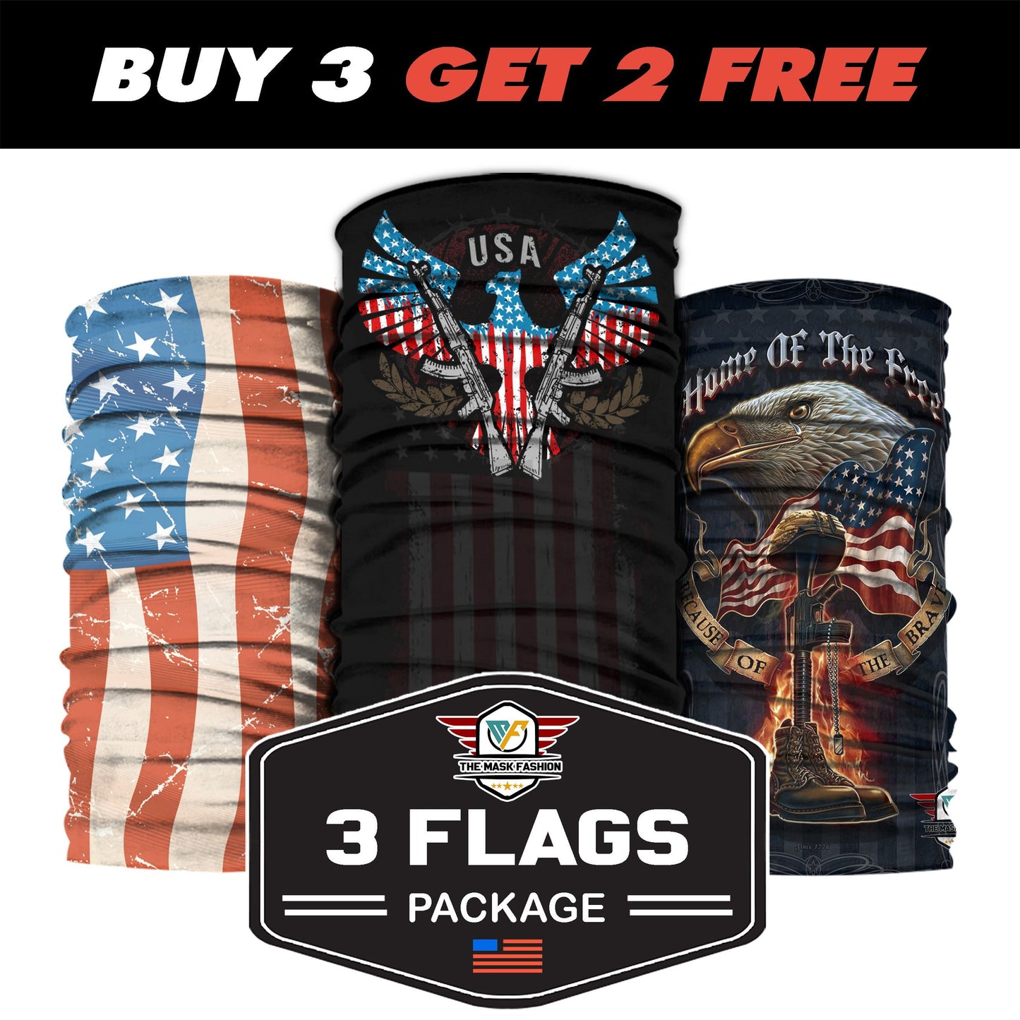3-Flags Package 10 - Native American