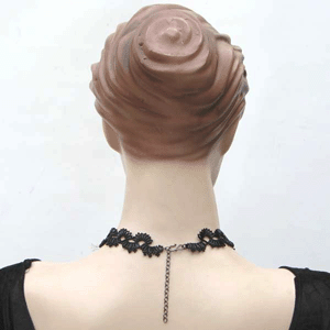 Handmade Beaded Black Bugle Seed Bead Necklace - Welcome Native