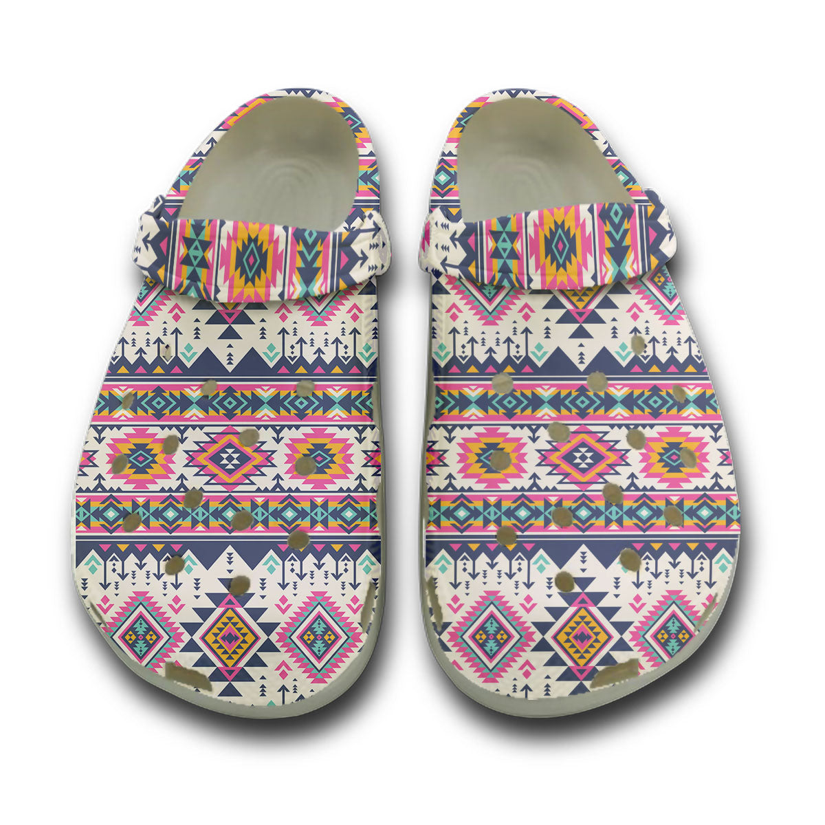 WelcomeNative Native Pattern Clog Shoes For Women and Men - Design #58704
