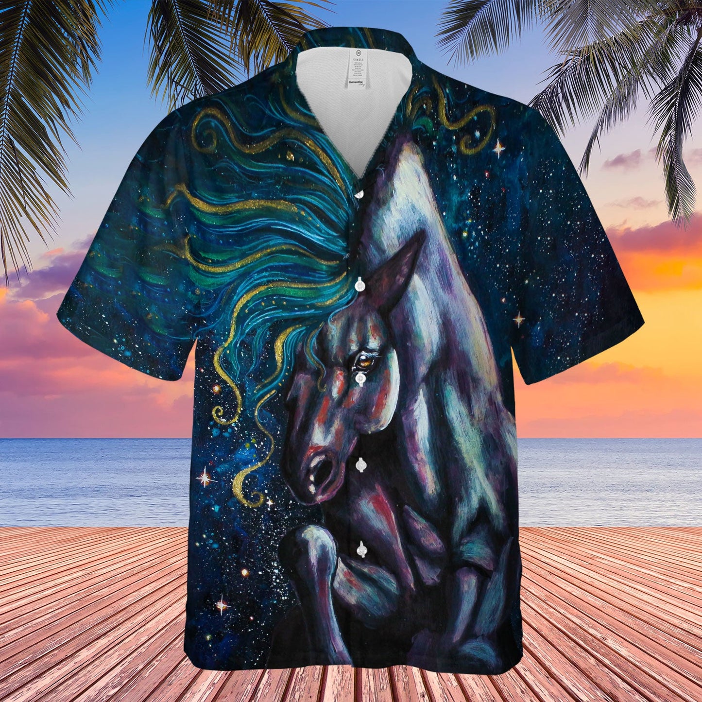 Brown Pattern Hawaiian Shirt