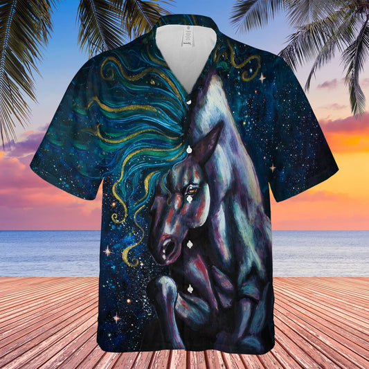 Brown Pattern Hawaiian Shirt