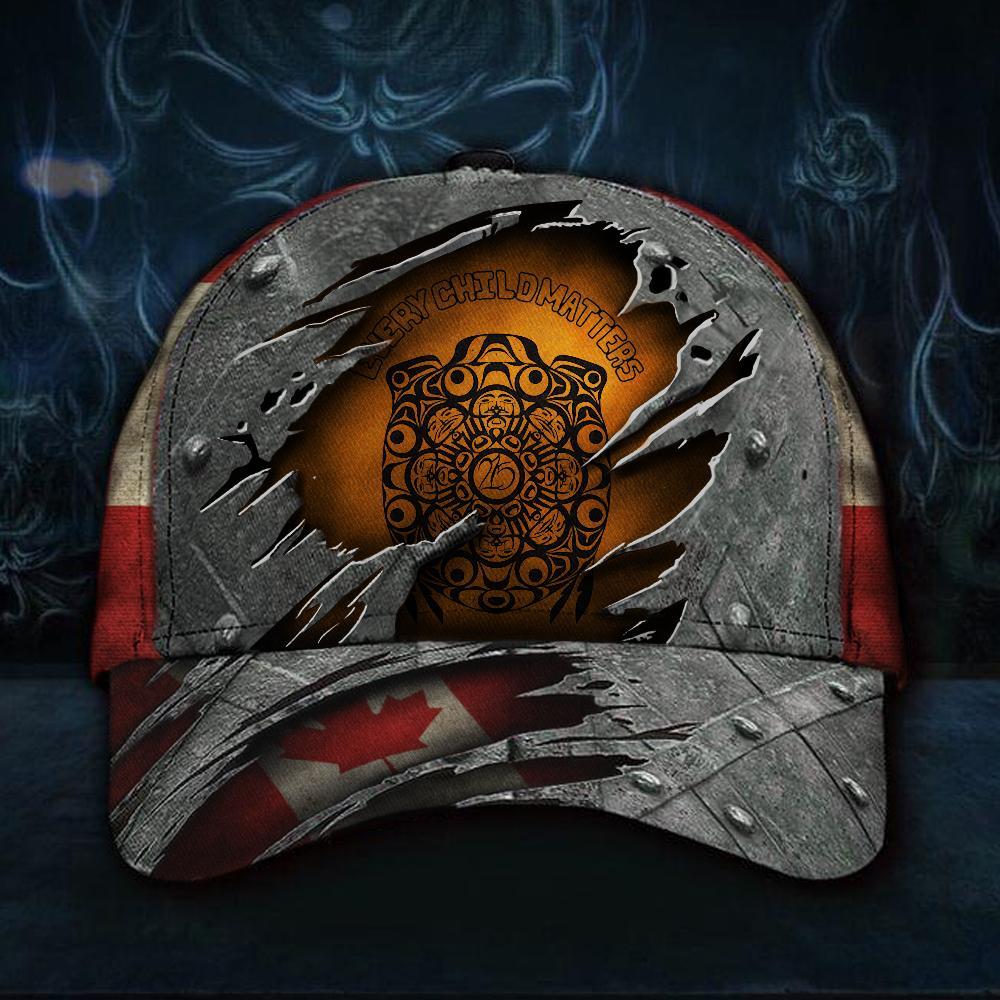 Every Child Matters Canada Flag Hat Logo Indigenous Orange Shirt Day 2021 Movement Merch