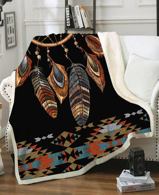 WelcomeNative Dreamcatcher Fleece Blanket, 3D Fleece Blanket, All Over Print, Native American