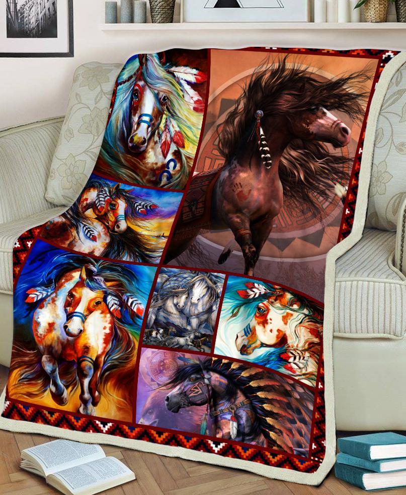 WelcomeNative Native Fleece Blanket, 3D Fleece Blanket, All Over Print, Native American