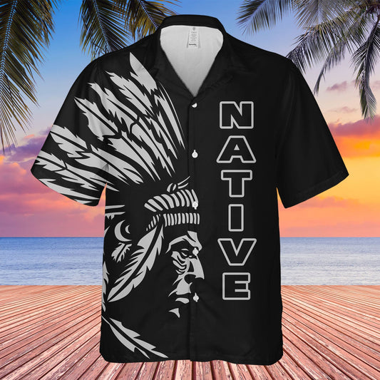 Native Headdress Hawaiian Shirt
