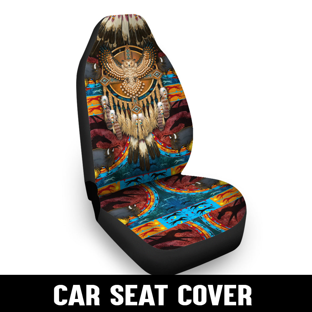 WelcomeNative Native Car Seat Cover, 3D Car Seat Cover , All Over Print Car Seat Cover - Design #05