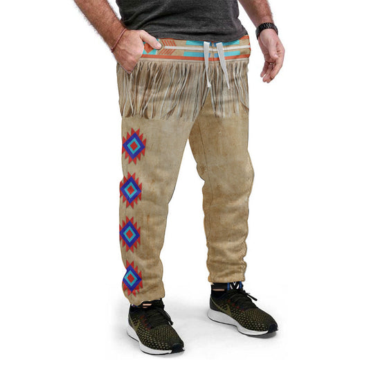 WelcomeNative Pattern Native Sweatpants, 3D Sweatpants, All Over Print Sweatpants