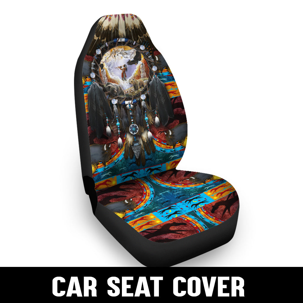 WelcomeNative Native Car Seat Cover, 3D Car Seat Cover , All Over Print Car Seat Cover - Design #0096