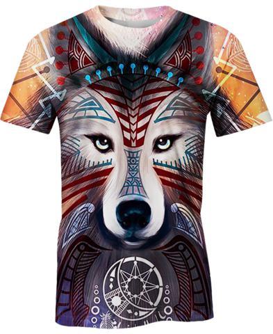 WelcomeNative Wolf Native Hoodie, All Over Print Hoodie, Native American