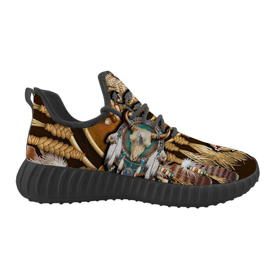 WelcomeNative Buffalo Feather Shoes, 3D Shoes, All Over Print Shoes
