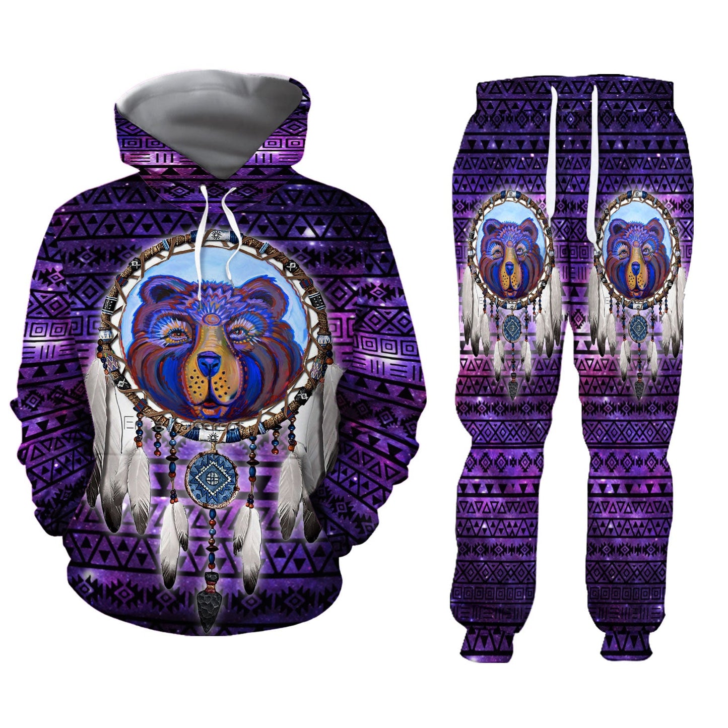 WelcomeNative 3D Native Hoodie, 3D Sweatpants Set, Native american - Design #7