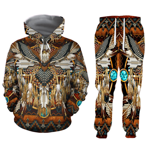 WelcomeNative 3D Native Hoodie, 3D Sweatpants Set, Native american