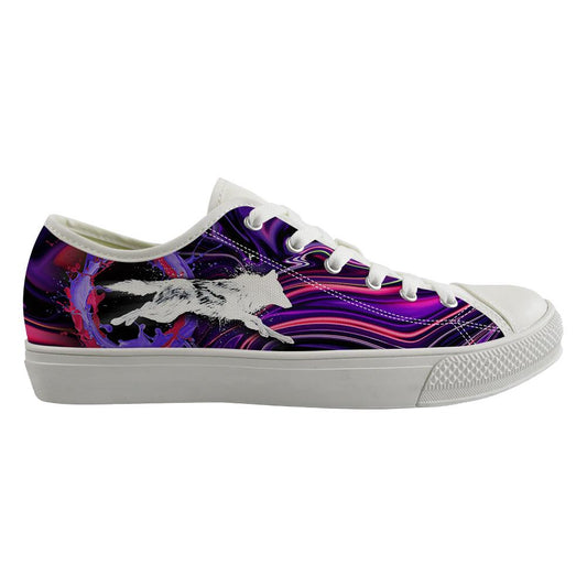 WelcomeNative Leo Purple Shoes, 3D Shoes, All Over Print Shoes
