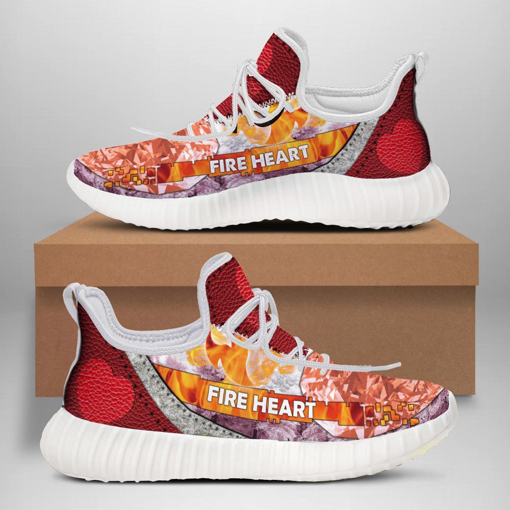 WelcomeNative Fired-Heart Shoes, 3D Shoes, All Over Print Shoes