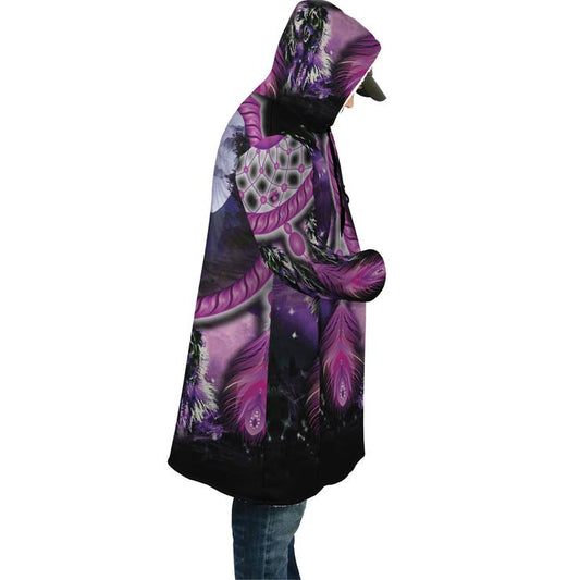 WelcomeNative Wolf Power 3D Dream Cloak, All Over Print Dream Cloak, Native American