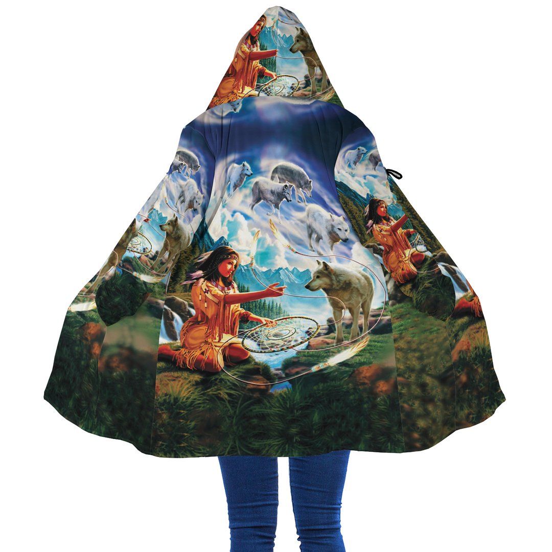 WelcomeNative Heart Chief Native 3D Dream Cloak, All Over Print Dream Cloak, Native American