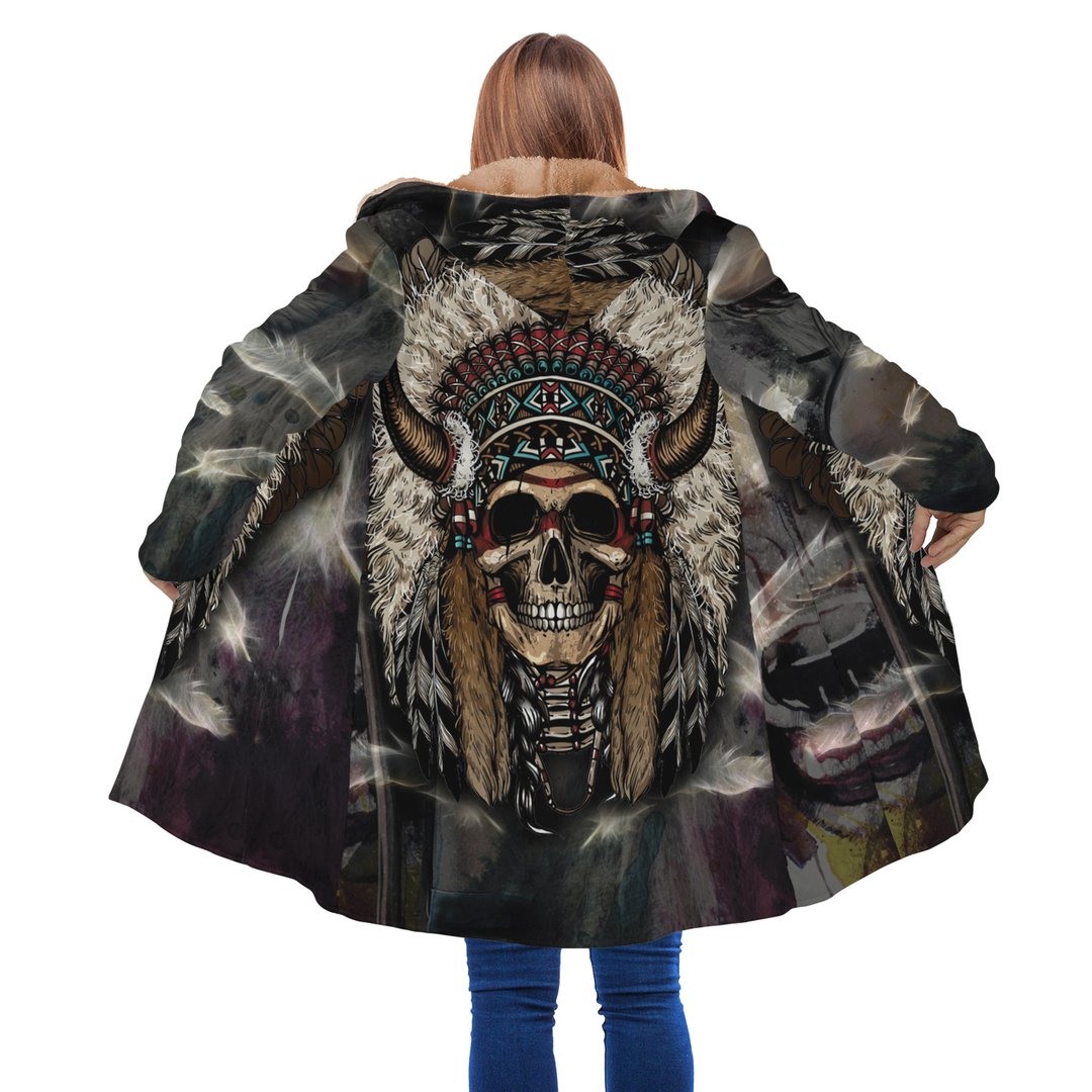 WelcomeNative Skull Native 3D Dream Cloak, All Over Print Dream Cloak, Native American