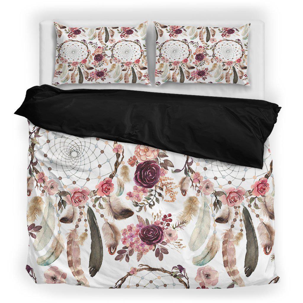 WelcomeNative Native Dream & Flower Bedding Set, 3D Bedding Set, All Over Print, Native American