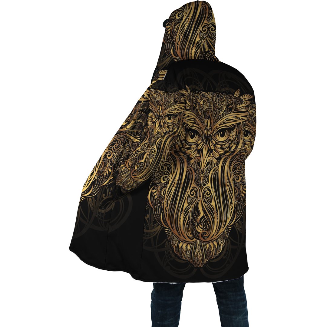 WelcomeNative Owl Pattern Native 3D Dream Cloak, All Over Print Dream Cloak, Native American