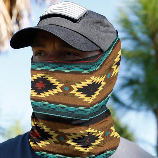 WelcomeNative Native American Pattern Bandana Face Mask, Neck Gaiter #40