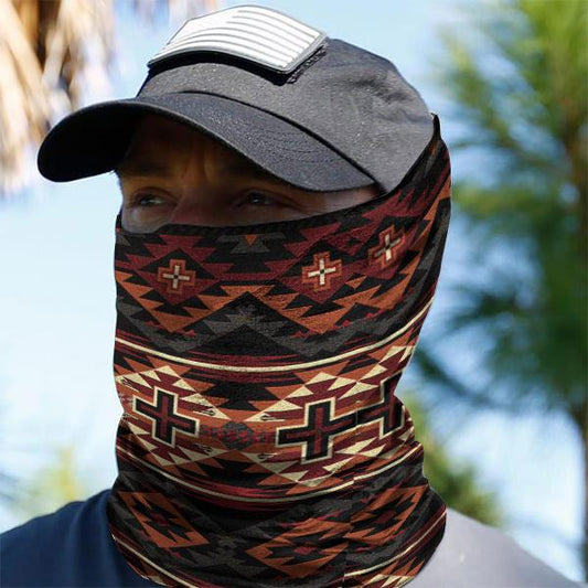 WelcomeNative Native American Pattern Bandana Face Mask, Neck Gaiter #19