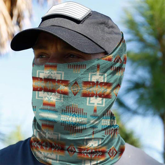 WelcomeNative Native American Pattern Bandana Face Mask, Neck Gaiter #38