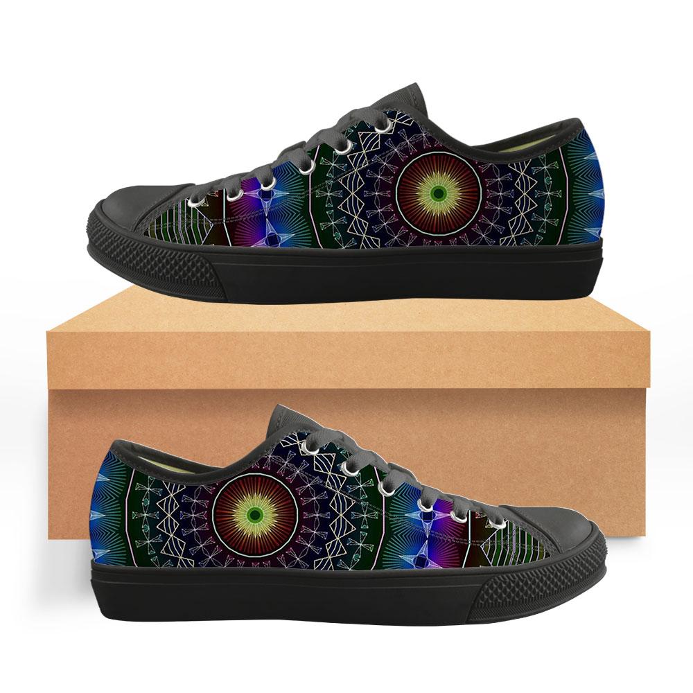 WelcomeNative Wheel Native Shoes, 3D Shoes, All Over Print Shoes