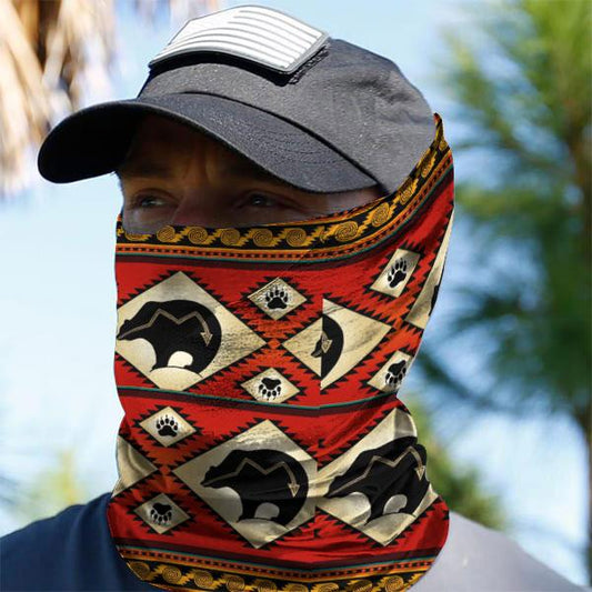 WelcomeNative Native American Pattern Bandana Face Mask, Neck Gaiter #02