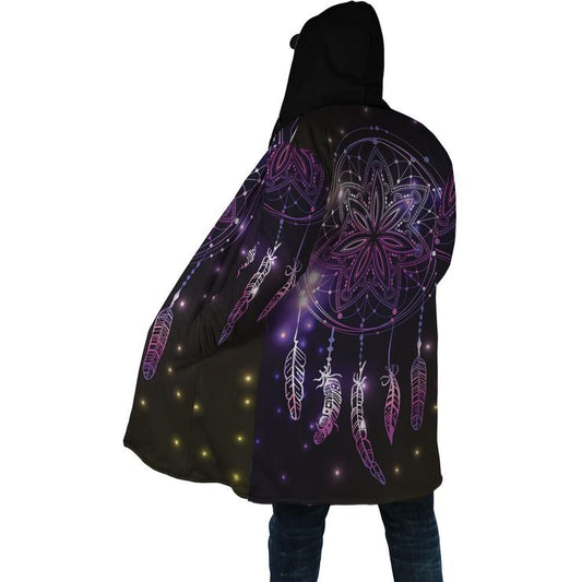 WelcomeNative Purple Dreamcatcher 3D Dream Cloak, All Over Print Dream Cloak, Native American