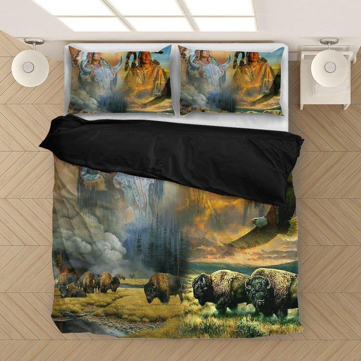 WelcomeNative Native Landscape Bedding Set, 3D Bedding Set, All Over Print, Native American