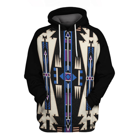 Native American Blue Culture 3D Set