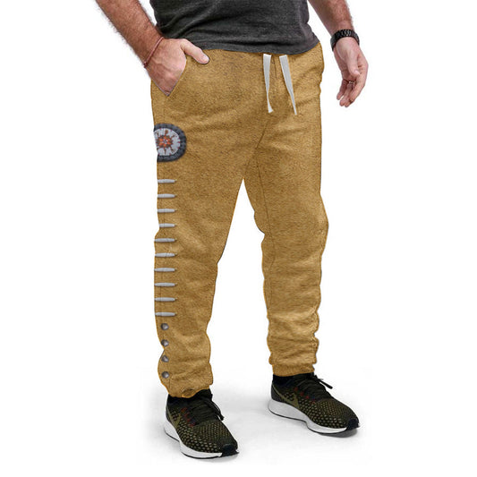 WelcomeNative Brown Native Sweatpants, 3D Sweatpants, All Over Print Sweatpants