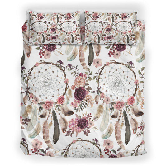 WelcomeNative Native Dream & Flower Bedding Set, 3D Bedding Set, All Over Print, Native American
