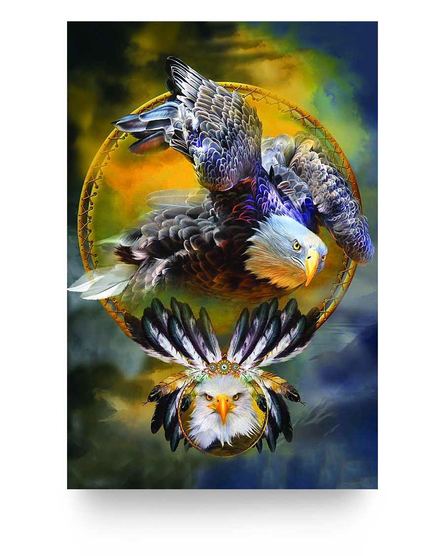 WelcomeNative The Eagle Wings Poster, 3D Poster, All Over Print Poster, Native American