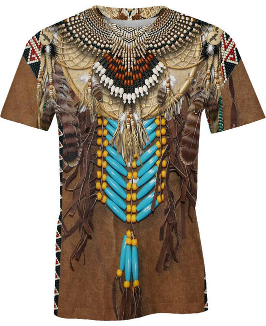 WelcomeNative Native Fringed Motifs 3D Hoodie, All Over Print Hoodie, Native American