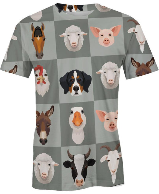 WelcomeNative Love Animals Farmer 3D Hoodie, All Over Print Hoodie, Native American
